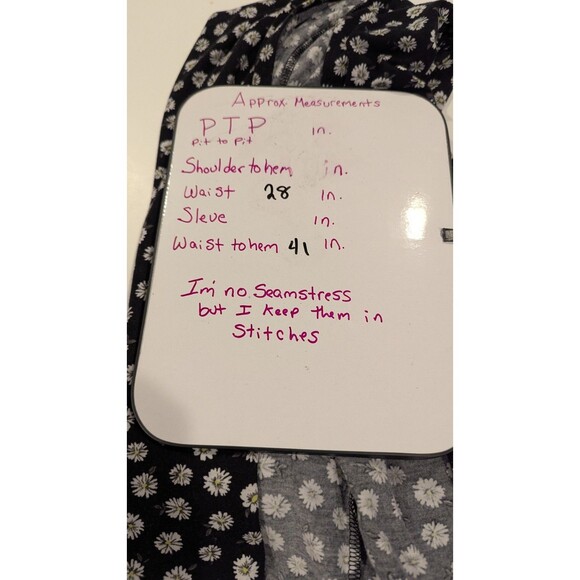 No Boundaries NoBo high slit Daisy black maxi‎ skirt Juniors size M Wrap Waist - Picture 6 of 6